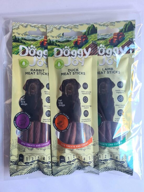 Doggy Joy gaļas desiņu komplekts (vidējo un lielo šķirņu suņiem)