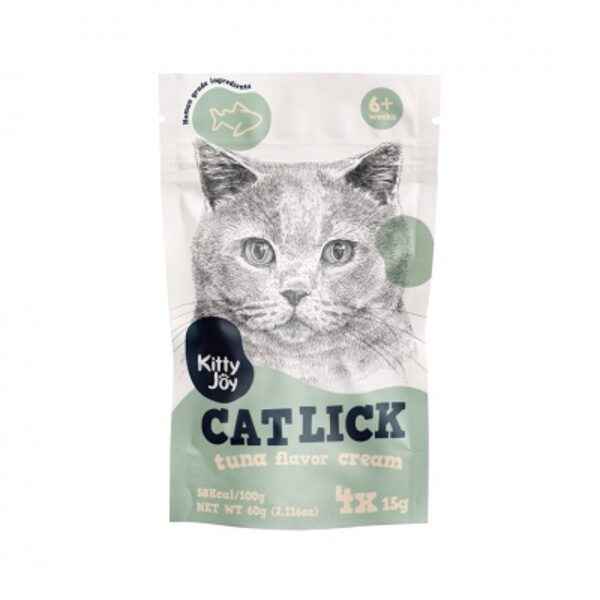 Supplementary food. Cat lick tuna flavor cream Kitty Joy 60g (200)