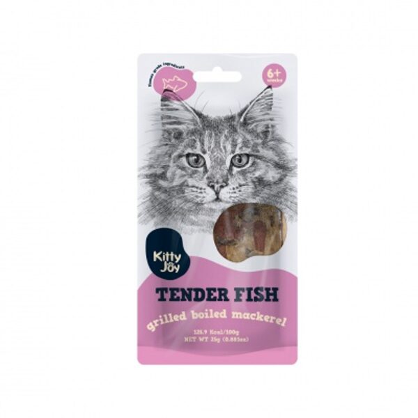 Food ingredient. Tender fish. Grilled boiled mackerel Kitty Joy 25g (200)