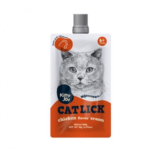 Supplementary food. Cat lick chicken flavor cream Kitty Joy 90g (48)